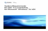 System Requirements--SAS 9.2 Foundation for Microsoft Windows for …support.sas.com/documentation/installcenter/en/ikfdtnw… ·  · 2011-09-07Requirements for SAS 9.2 Foundation