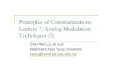 Principles of Communications Lecture 7: Analog …twins.ee.nctu.edu.tw/courses/commu11/lecture/COMMI_lec7.pdfPrinciples of Communications Lecture 7: Analog Modulation ... Message waveform