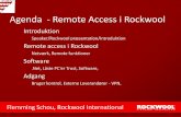 Agenda - Remote Access i Rockwool - dau.dk · Agenda - Remote Access i Rockwool ... Netværk, Remote funktioner Software .Net, ... WinCC Client RockFact Client Control room Label