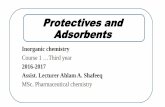 Protectives and Adsorbentscopharmacy.nahrainuniv.edu.iq/am/wp-content/uploads/… ·  · 2017-03-29Protectives and Adsorbents ... •The adsorbent-protective supposedly adsorb toxins,