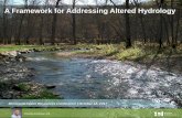 A Framework for Addressing Altered Hydrology · A Framework for Addressing Altered Hydrology ... 1980 - 2015. Define the Issue. Establish ... Drainage System Best Management Practices