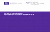 Outcome Measures for Challenging Behaviour Interventions The Faculty for People... · Method Measures A list of outcome measures for challenging behaviour interventions currently