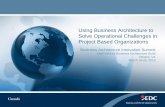 Using Business Architecture to Solve Operational ...c.ymcdn.com/sites/ Business Architecture to Solve Operational Challenges in Project Based Organizations ... Job is to support and
