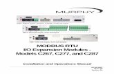 00-02-0651 MODBUS RTU expansion modules-IOM · Murphy Comm Series I/O Expansion Modules ... (Refer to the Communications chapter of this manual.) E Output Connections: ... reference.