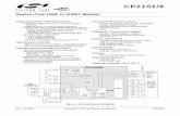 CP2102/9 Data Sheet - Farnell element14 · -Event character support -Line break transmission Virtual COM Port Device Drivers-Works with existing COM port PC Applications ... The CP2102/9