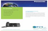 Panasonic KX-UTG200 SpecSheetPCS Specifications SOLUTIONS FOR UNIFIED COMMUNICATIONS Panasonic is constantly enhancing product specifications and accessories. Specifications subject