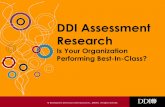 DDI Assessment Research.pdf · DDI Assessment Research ... (including ART) tend to measure “IQ” while other DDI ... Oracle (Taleo), First Advantage, ...
