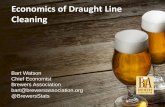 Economics of Draught Line Cleaning - Draught Quality · Economics of Draught Line Cleaning ... Package Draught Bottle Can All 37.4 60.5 2.1 ... (Brewery Operations and Benchmarking