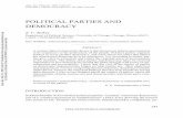 POLITICAL PARTIES AND DEMOCRACY zshipley/pol431/PoliticalParties.pdfPOLITICAL PARTIES AND DEMOCRACY S. C. Stokes Department of Political Science, ... Political parties are endemic