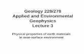 Geology 228/278 Applied and Environmental Geophysics Lecture 3engr.uconn.edu/~lanbo/G228378Lect0503.pdf ·  · 2005-09-16Applied and Environmental Geophysics Lecture 3 ... G., and