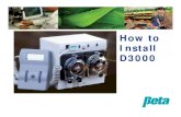 How to Install D3000 - U S CHEMICAL D3000 Install... · Scope of Presentation • This presentation is intended for both experienced field personnel familiar with warewashing installations,