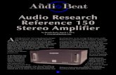 Audio Research Reference 150 Stereo Amplifier · Audio Research Reference 150 Stereo Amplifier by Dennis Davis, March 1, ... William Zane Johnson passed away. ... The Reference 110