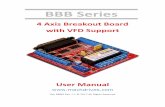 BBB Series - Machdrives User Manual.pdf · 3.2 Breakout Board Features 4 Axis support for Step/Dir servo and stepper drives. ... BBB Series User Manual Machdrives Breakout Board for