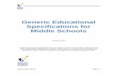 Generic Educational Specifications for Middle Schools · Generic Educational Specifications for Middle Schools January 2012 These educational specifications are the written record