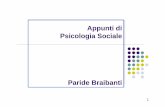 Appunti di Psicologia Sociale - UniBG di psicologia sociale...3 La PSICOLOGIA SOCIALE si occupa di comportamenti, stati e processi mentali in quanto-si esprimono entro-sono influenzati