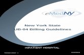 New York State UB-04 Billing Guidelines - … York State UB-04 Billing Guidelines Version 2018 - 1 2/13/2018 EMEDNY INFORMATION INPATIENT HOSPITAL Version 2018 - 1 2/13/2018 Page 2