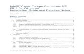 Intel® Visual Fortran Composer XE 2011 for Windows ... · Intel® Visual Fortran Composer XE 2011 for Windows* Installation Guide and Release Notes 2 2.2.6 Prompt for Administrator