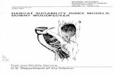 HABITAT SUITABILITY INDEX MODELS: DOWNY … · HABITAT SUITABILITY INDEX MODELS: DOWNY WOODPECKER by Richard L. Schroeder 107 N. Hollywood ... Downy woodpeckers in Ontario extracted