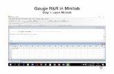 Gauge R&R in Minitab - skoledo.com · Minitab - Untitled File Edit Data Calc Session Welcome to Mini Stat Graph Editor Basic Statistics Regression ANOVA DOE Control Charts Quality