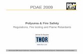 Polyurea & Fire Safety - PDA Europe · PDA Europe 2009 Annual Conference – Displaying the Phantastic World of Polyurea – Phantasialand, 16-18 November PDAE 2009 Polyurea & Fire