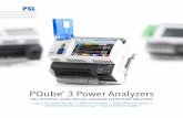 PQube 3 Power Analyzers 3 Brochure 3.0.pdf · the comfort of your home or office. ... TRANSPORT UTILITY DISTRIBUTION ... sophisticated data analysis a simple process — enabling