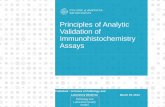 Principles of Analytic Validation of Immunohistochemistry ... Folders... · Principles of Analytic Validation of Immunohistochemistry Assays Published : Archives of Pathology and