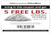 bring in this coupon and get 5 FREE LBS. - Office Depot · bring in this coupon and get Valid in-store only. Cannot be combined with any other oﬀer. Limit 1 coupon per household/business.