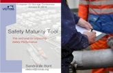 Safety Maturity Tool - Platts Maturity Tool ... – Preparation of questionnaire and checklist • Deliverables: – SAT tool, including manual, ... – OHSAS 18001