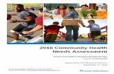 2016 Community Health Needs Assessment · 2016 Community Health Needs Assessment ... data gathering and asset mapping are: ... Woodland Hills Medical Center, ...