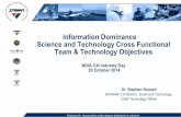 Information Dominance Science and Technology … A: Approved for public release; distribution is unlimited. Information Dominance Science and Technology Cross Functional Team & Technology
