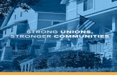 STRONG UNIONS, - American Federation of State, County … · strong unions and collective voice to fight for improvements that benefit all working families in communities throughout