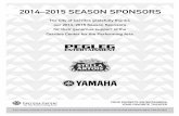2014–2015 SEASON SPONSORS · Physical Graffiti. ... that want to play air guitar, air drums, air keyboards, and ... nomination and Platinum certification eight times.