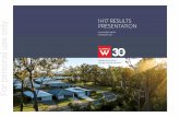 1H17 RESULTS PRESENTATION - ASX · COMPANY OVERVIEW 1H17 RESULTS PRESENTATION Villa World acquires, develops and markets residential land and house and land …
