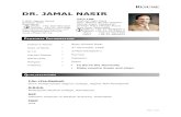 DR. JAMAL NASIR - CITI LAB - Computerized Innovative ...citilab.com.pk/.../04/CV_Dr_Jamal_Nasir_Final_04-07-12.pdfDR. JAMAL NASIR QUALIFICATION PERSONAL INFORMATION CITI LAB Kashmir