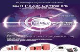 The partnership to bring solutions above the limits ! SCR ... partnership to bring solutions above the limits ! Single PhaSe SCR PoweR ContRolleRS SCR Power Controllers Innovative
