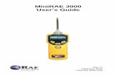 MiniRAE 3000 User's Guide - RAE Systems 3000 User’s Guide Rev. F February 2016 P/N 059-4020-000