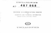 UNCLASSIFIED 401 068 - Defense Technical …dtic.mil/dtic/tr/fulltext/u2/407068.pdfUNCLASSIFIED 401 068 DEFENSE DOCUMENTATION CENTER ":OR SCIENTIFIC AND TECHNICAL INFORMATION CAMERON