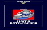HAVER ROTO-PACKER - Haver  Boecker   Experience makes all the difference A HAVER packing system with a HAVER ROTO-PACKER, automatic bag applicator RADIMAT and check weigher