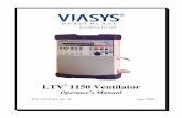 LTV 1150 Ventilator - AHCAH 1150 Operator's Manual.pdfii ® Operator’s Manual - LTV 1150 Ventilator 19159-001, Rev. B. Warranty . Pulmonetic Systems warrants that the LTV ® 1150
