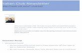 Italian Club Newsletter - University of Tennesseeweb.utk.edu/~clubital/Winter Newsletter for website.pdf · Italian Club Newsletter ... o We have adopted a child for an Angel Tree