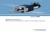 AKM Gearmotors: World Class Performance (letter)€¦ · AKM Gearmotors AKM Gearmotors World Class Performance with no assembly required. EUROPE Germany Danaher Motion GmbH Wacholderstr.