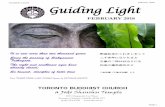 FEBRUARY 2018 - Home - Toronto Buddhist Churchtbc.on.ca/wp-content/uploads/2018/02/GUIDING-LIGHT... ·  · 2018-02-02TORONTO BUDDHIST CHURCH a Jodo Shinshu Temple ... Kenzaburo EATA,