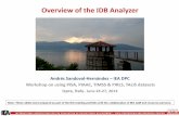 Overview of the IDB Analyzer - European Commission of the IDB Analyzer Andrés Sandoval-Hernández – IEA DPC Workshop on using PISA, PIAAC, TIMSS & PIRLS, TALIS datasets Ispra, Italy-