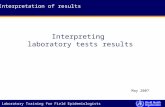 [PPT]PowerPoint Presentation - WHO | World Health … · Web viewInterpretation of results Interpreting laboratory tests results May 2007 Learning objectives At the end of the presentation,