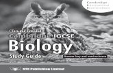 Core and Extended Cambridge IGCSE Biology IGCSE Biology Study Guide Core and Extended Cambridge International Examinations Answer key and markscheme CONTENTS Answer Key Chapter 1 Characteristics