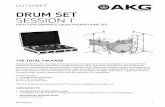 DRUM SET SESSION I - avc.hr 1 DRUM SET SESSION I HIGH PERFORMANCE DRUM MICROPHONE SET THE TOTAL PACKAGE The Drum Set Session I is a high performance drum microphone set and the ideal
