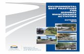 Environmental Best Practices for Highway Maintenance ... · Acknowledgements The 2004 edition of “Environmental Best Practices for Highway Maintenance Activities”, the original