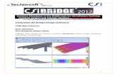 Integrated 3D Bridge Design Software - Techiesoft · Bridge Object loads may be assigned for any defined load pattern type and may include ... defined for steel and concrete hinges.