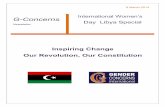 International Women’s G-Concerns Day Libya Special Women’s Day, followed by reception !! Dastoor Project ... Gender Election Monitoring Mission