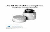 6712 Portable Samplers - Laboratório de Hidrologia · Foreword This instruction manual is designed to help you gain a thorough understanding of the operation of the equipment. Teledyne